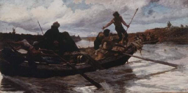 Joris van Son La fuga di Papa Eugenio IV oil painting picture